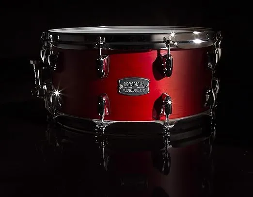 Yamaha, 14 inches 14" x 5.5" Drum with 6-ply 100% Maple Shell in Candy Apple Satin, All-Purpose Snare for The Serious and Working Drummer, (TMS-1455CAS)