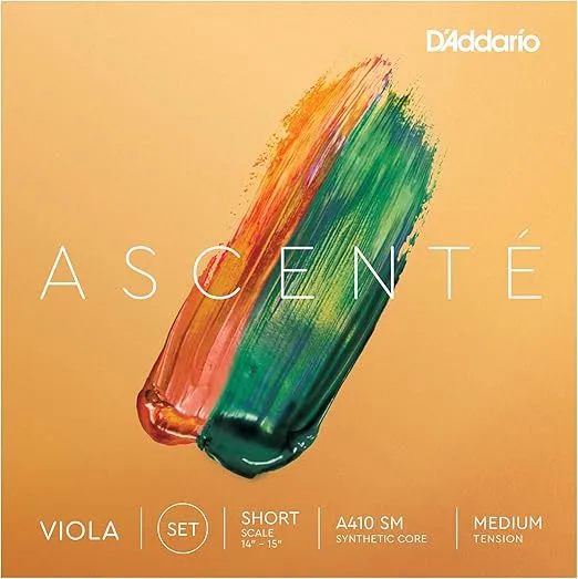 D'Addario Ascenté Viola Strings - A410 SM - Medium Tension - Full Set - Short Scale