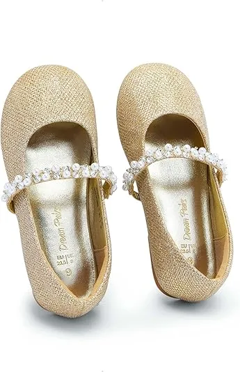 DREAM PAIRS Girls Mary Jane Dress Shoes Ballerina Flats for Wedding, Party (Toddler/Little Kid/Big Kid)