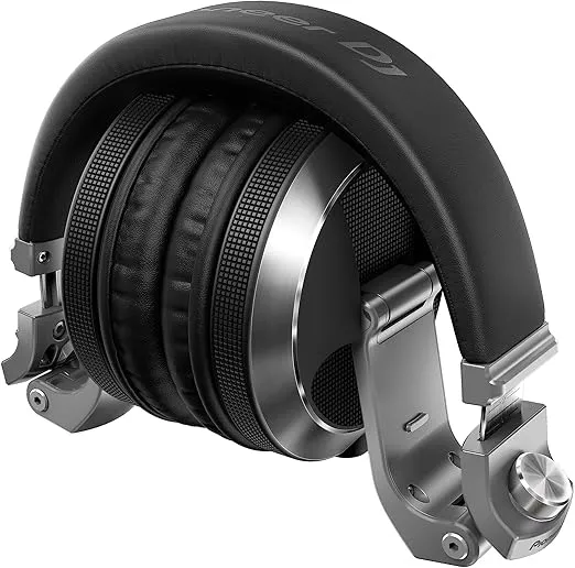 Pioneer HDJ-X7-S Over-Ear DJ Headphones, Silver