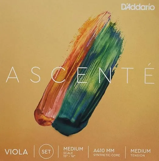 D'Addario Ascenté Viola Strings - A410 MM - Medium Tension - Full Set - Medium Scale