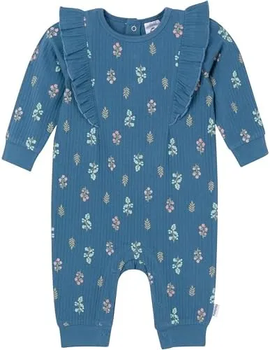 Gerber baby-girls Baby Girls' Ruffle-edge Romper