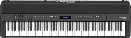 Roland FP-90X 88-Key Digital Piano - Black Bundle with Adjustable Stand, Bench, Sustain Pedal, Online Piano Lessons, Instructional DVD, and Austin Bazaar Polishing Cloth