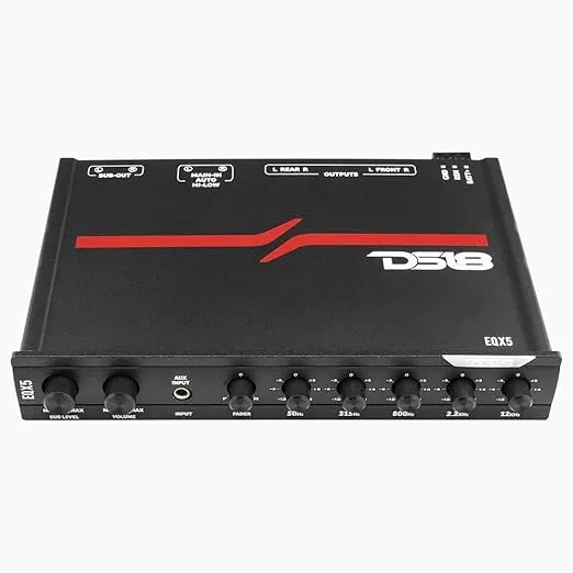 DS18 EQX5 High Volt 5 Band Equalizer with High Level Input