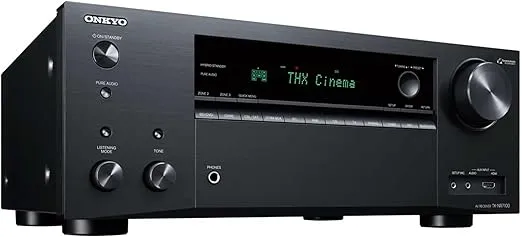 Onkyo TX-NR7100 9.2-Channel AV Receiver - 100 Watts Per Channel, Dirac Live Out of Box, Works with Sonos Certified, THX Certified and More