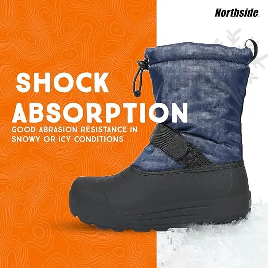 Northside Frosty Insulated Winter Snow Boots for Girls and Boys with Rugged, Water Resistant Nylon Upper, Quick-Drying Lining, Removable EVA Insole, and Durable TPR Outsole