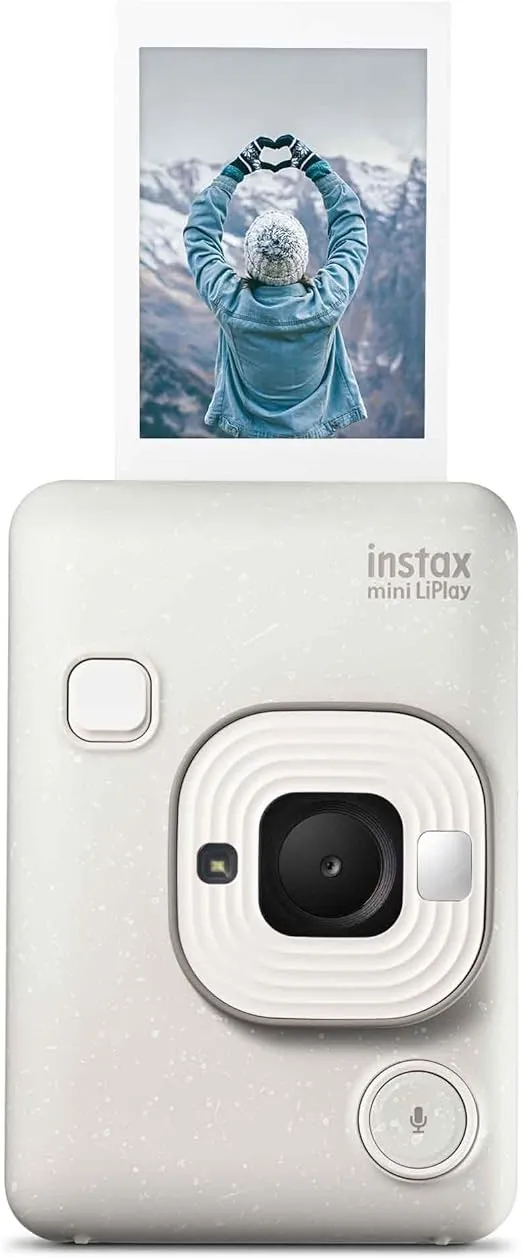 Fujifilm INSTAX Mini LIPLAY Hybrid Instant Camera - Misty White