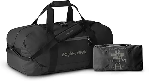 Eagle Creek No Matter What Duffle Bag for Travel - Durable and Water-Resistant, with Removable Shoulder Strap, Compression Straps, and Storage Pouch