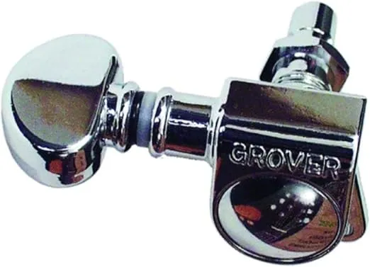 Grover 406C Rotomatic Mini 3 per Side Self Locking Machine Heads, Chrome