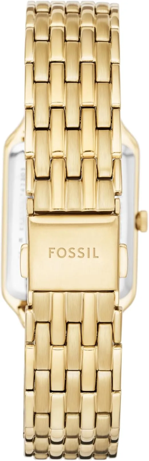 Fossil Raquel Women's Watch with Rectangular Case and Stainless Steel Bracelet or Leather Band