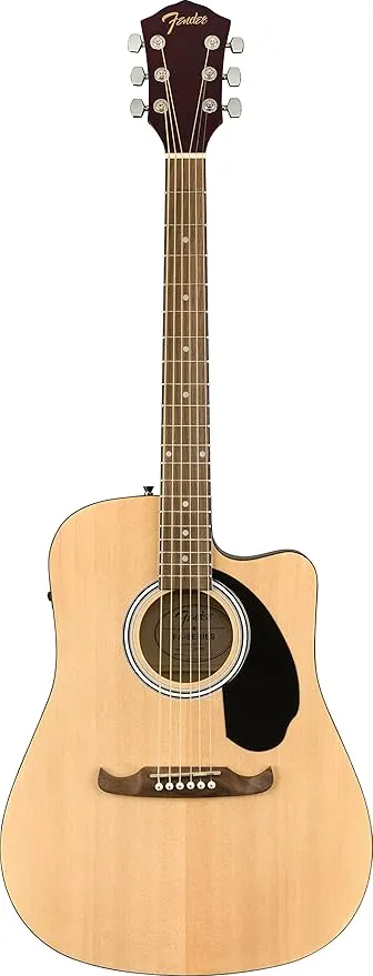 Fender FA-125CE Dreadnought Acoustic Electric Guitar, with 2-Year Warranty, Natural