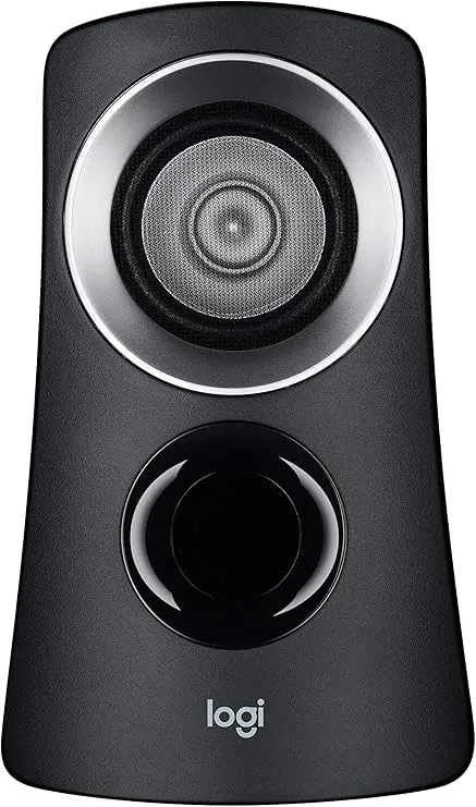 Logitech Z313 2.1 Multimedia Speaker System with Subwoofer, Full Range Audio, 50 Watts Peak Power, Strong Bass, 3.5mm Inputs, PC/PS4/Xbox/TV/Smartphone/Tablet/Music Player - Black