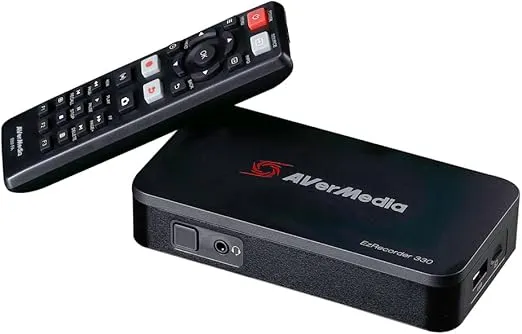 AVerMedia EZRecorder 330G - 4K Pass-Through and 1080p60 Video Recording, DVR with HDMI Capture, Digital Converter, Schedule Recording, No PC Required (ER330G)