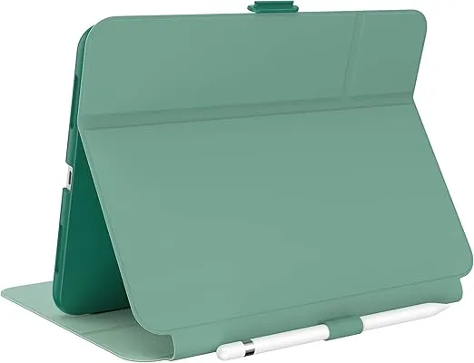 Speck Case for iPad Pro 10th Generation 10.9 Inch - Drop & Camera Protection, Slim Multi Range Stand, Apple Pencil Holder - Fluorite Green/Eggshell Green