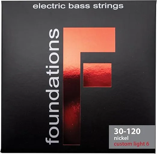 SIT Strings Foundations Nickel Bass Guitar Strings (S.I.T.), 6-String Bass Custom Light 30-120, FN630120L