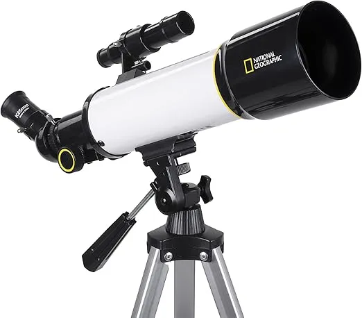 National Geographic Sky View 70mm Refractor Telescope with Panhandle Mount for Adults and Kids