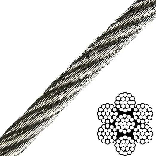 3/8" x 250' 7x19 316 Stainless Steel Aircraft Cable