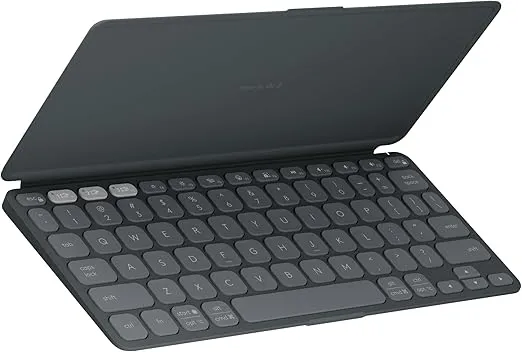 Logitech Keys-to-GO 2 Portable Bluetooth Tablet Keyboard with Built-in Cover, Slim & Compact Wireless Keyboard for Windows, Android, Linux, iPad, iPhone, Mac, Apple TV - Graphite