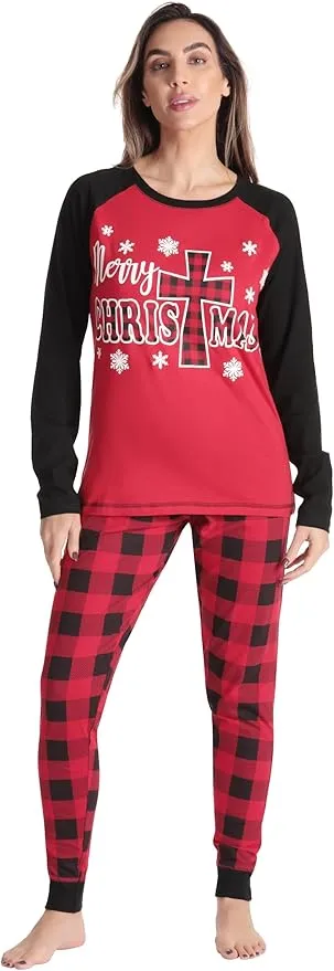 #followme Matching Family Pajamas Buffalo Plaid