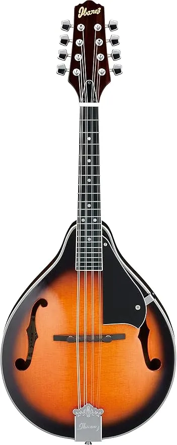 Ibanez M510 A-Style Mandolin, 20 Frets, Mahogany Neck, Rosewood Fretboard, Brown Sunburst High Gloss