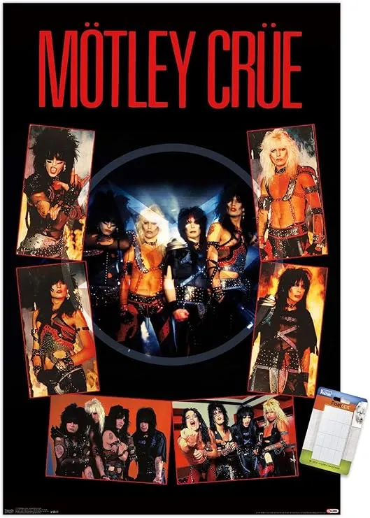 Trends International Motley Crue - Shout At The Devil Wall Poster, 22.375" x 34", Poster & Mount Bundle