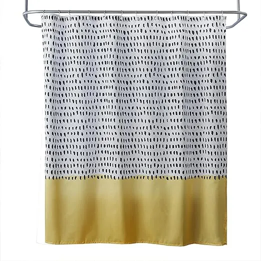 SKL Home by Saturday Knight Ltd. Dotty Waves Shower Curtain,Multi