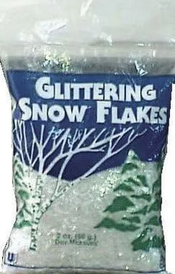 BUFFALO BATT & FELT Cb0512 Glittering Snow Flakes 2 Oz, White