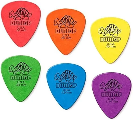 Dunlop Tortex Standard Picks Sample Variety Mix Pack (2 of each gauge) 12/Player's Pack