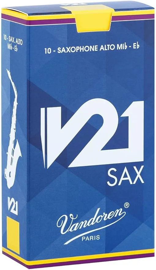 Vandoren SR813 Alto Saxophone V21 Reeds Strength 3; Box of 10