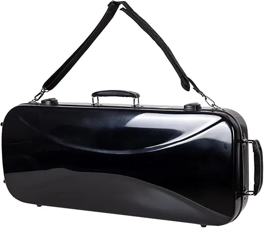 Crossrock Fiberglass Double Case for Two 4/4 Full Size Violins, Backpack Style in Black (CRF1000DVBK)