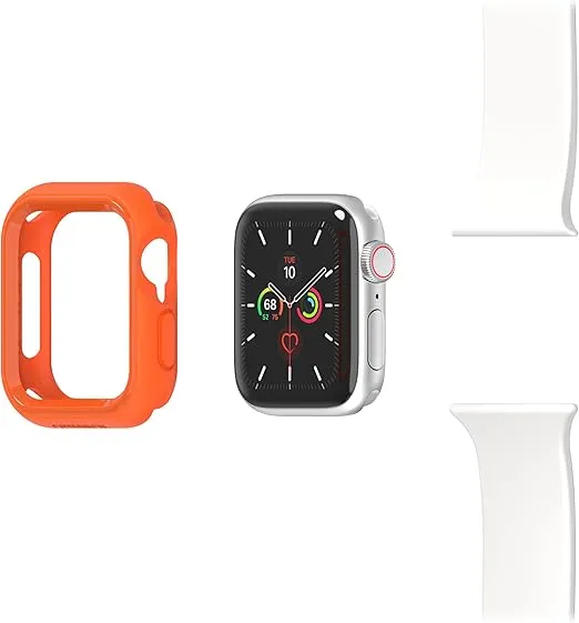 OtterBox Watch Bumper for Apple Watch Series SE (2nd/1st gen)/6/5/4-40mm, Shockproof, Drop Proof, Sleek Protective Case for Apple Watch, Guards Display and Edges, Orange