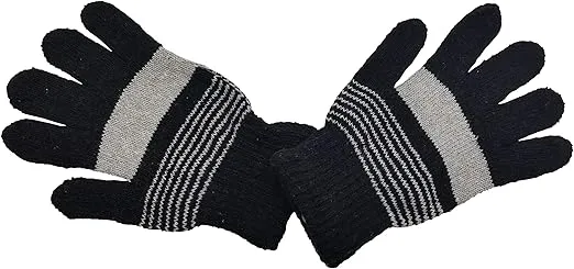 Winter Magic Gloves, 12 Pairs Stretchy Warm Knit Bulk Pack Mens Womens