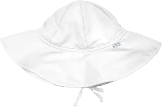 Toddler Brim Sun Protection Hat, White, 2T-4T