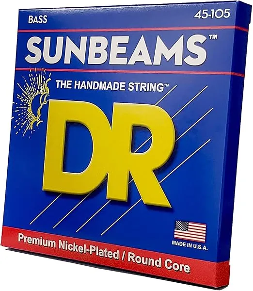 DR Strings Sunbeam - Nickel Plated Round Core Bass 45-105