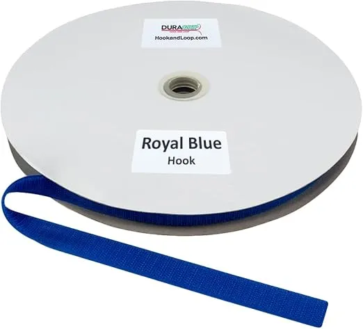 DuraGrip® Brand - 3/4" Royal Blue Hook Sew-On | Hook Side Only, Loop Side Sold Separately