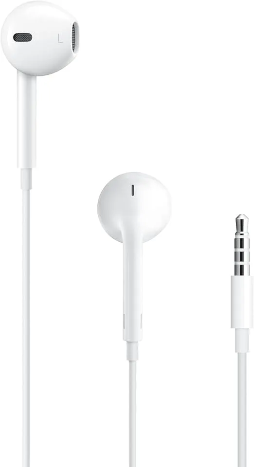 Apple EarPods Headphones with 3.5mm Plug, Wired Ear Buds with Built-in Remote to Control Music, Phone Calls, and Volume