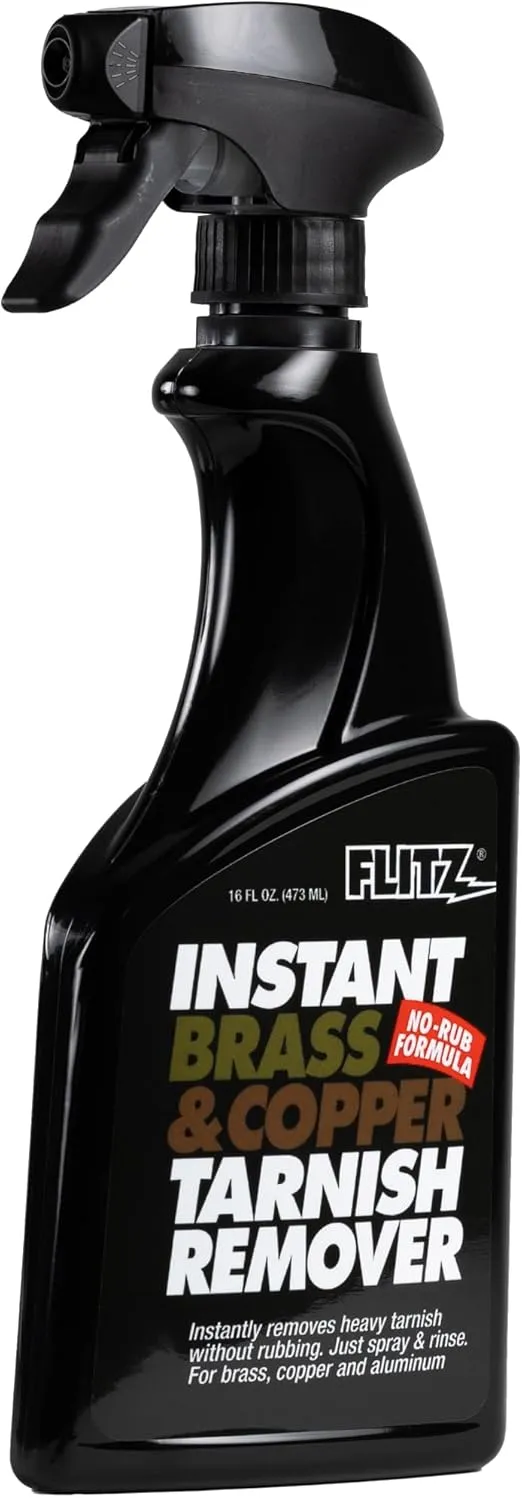 Flitz Instant Brass & Copper Tarnish Remover - 16. oz Spray