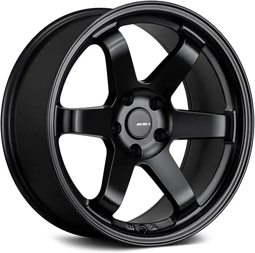 AVID.1 AV-06 Custom Wheel - 18x9.5, 18 Offset, 5x114.3 Bolt Pattern, 73.1mm Hub - Black Rim