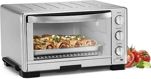 Cuisinart TOB-1010 Toaster Oven Broiler, 11.77" x 15.86" x 7.87", Silver (Renewed)