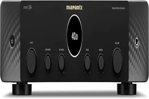 Marantz STEREO 70s 2-Ch AV Receiver (75W X 2) - 4K/120 and 8K Compact Home Theater Receiver, Class A/B Amplification, Supports Spotify Connect, Airplay 2, Bluetooth, & More via Wi-Fi & HEOS Multi-Room