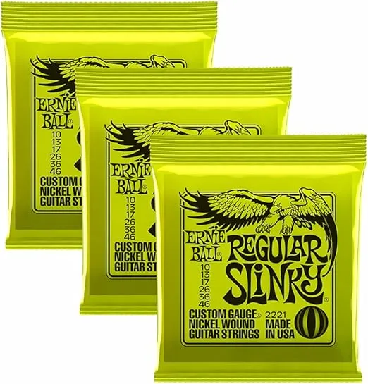 Ernie Ball 2221x3 Regular Slinky 3-set Bundle