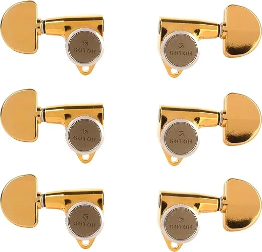 Gotoh Magnum Lock-Trad 3+3 Guitar Tuners, Gold