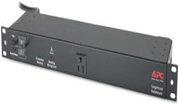 APC NET9RMBLK Rackmount SurgeArrest 9-Outlet/1700 Joules/120V Surge Protector