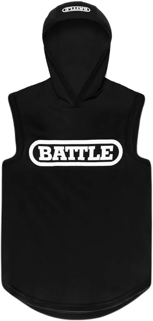 Battle Sports Sleeveless Light Action Workout Hoodie - Raglan Cut Sleeveless Hoodie for Youth