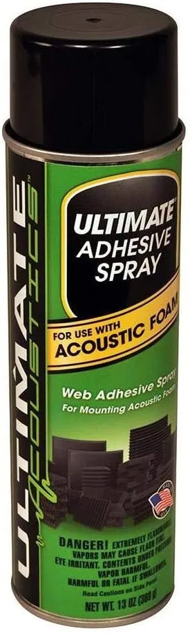 Ultimate Acoustics UA-AS1 Acoustic Adhesive Spray, Original Version, Original version, 12 oz