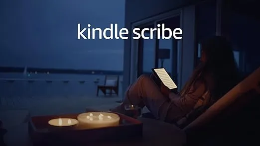 Amazon Kindle Scribe (16 GB) - 10.2” 300 ppi Paperwhite display, a Kindle and a notebook all in one, convert notes to text and share, includes Premium Pen