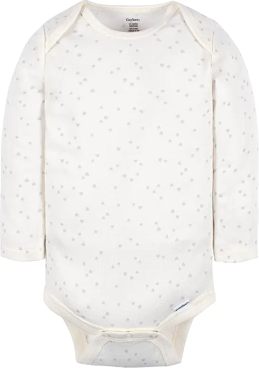 Gerber Baby Girls' 6-Pack Long-Sleeve Onesies Bodysuits