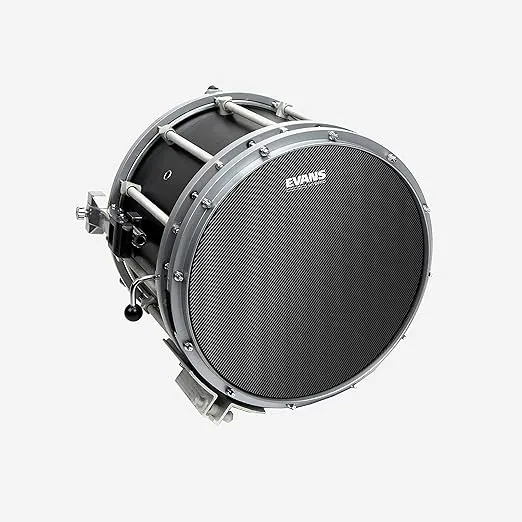 Evans Hybrid Drumhead - Hybrid Marching Snare Drum Head - For Sensitivity, Dynamic Range - Enhances Projection, Durability - Grey, 14 Inch