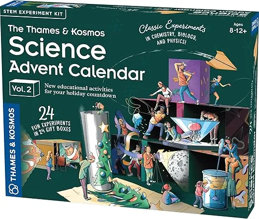 The Thames & Kosmos Science Advent Calendar Vol 2 | 24 Daily STEM Experiments in Chemistry, Biology & Physics, Countdown to Winter Holiday Celebrations | Fun, Wholesome Family Tradition (2024 Version)