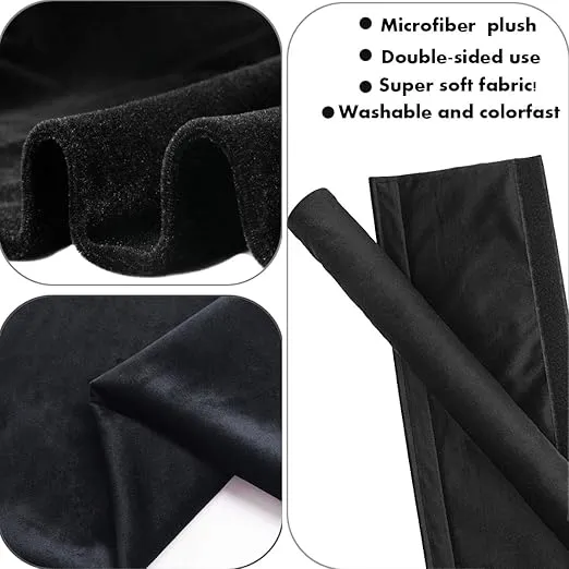 5 PCS Refrigerator Door Handle Covers, Velvet Kitchen Decors Keep Appliance Clean for Fridge Microwave Stove Bathroom Keep Off Stains Dust Fingerprint Prevent Spread (Black)